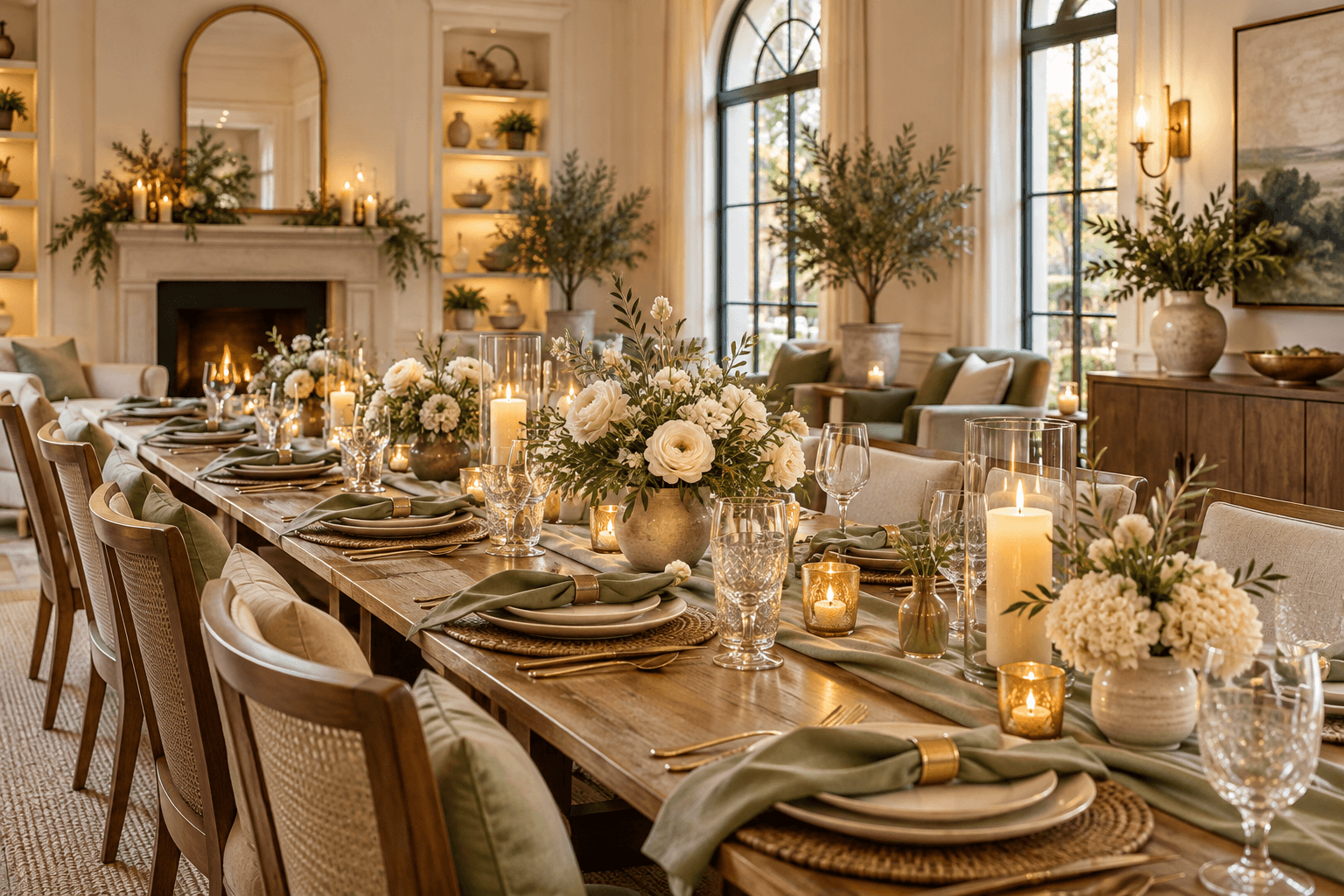 An inviting table prepared for a thoughtfully planned gathering